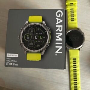 Garmin Fenix 8 Smartwatch Solar Sapphire Sport edition, 47mm size